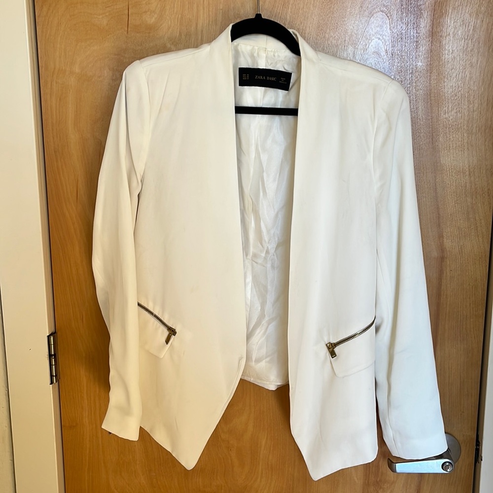 Zara Blazer with gold zippers